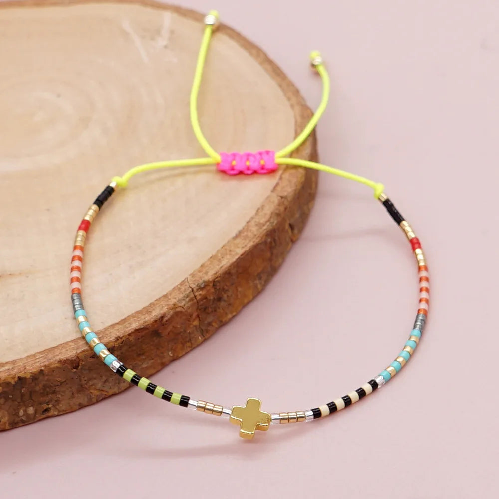 Pulseira corda miçanga