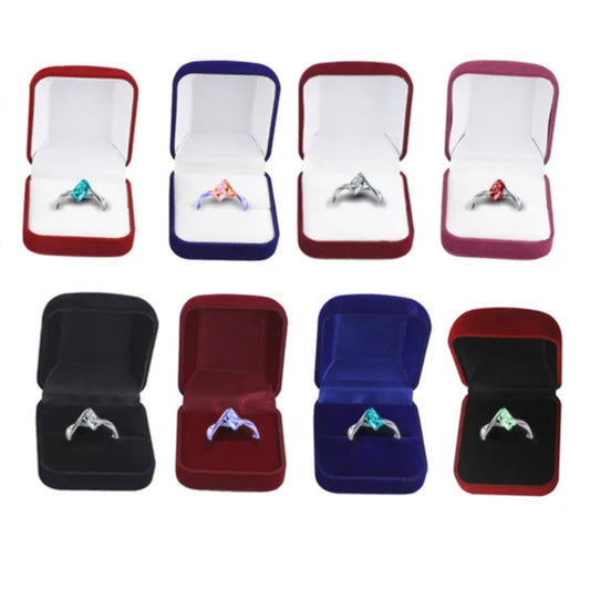 Caixa de veludo para joias