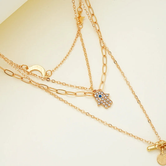 Colar boho 3 peças