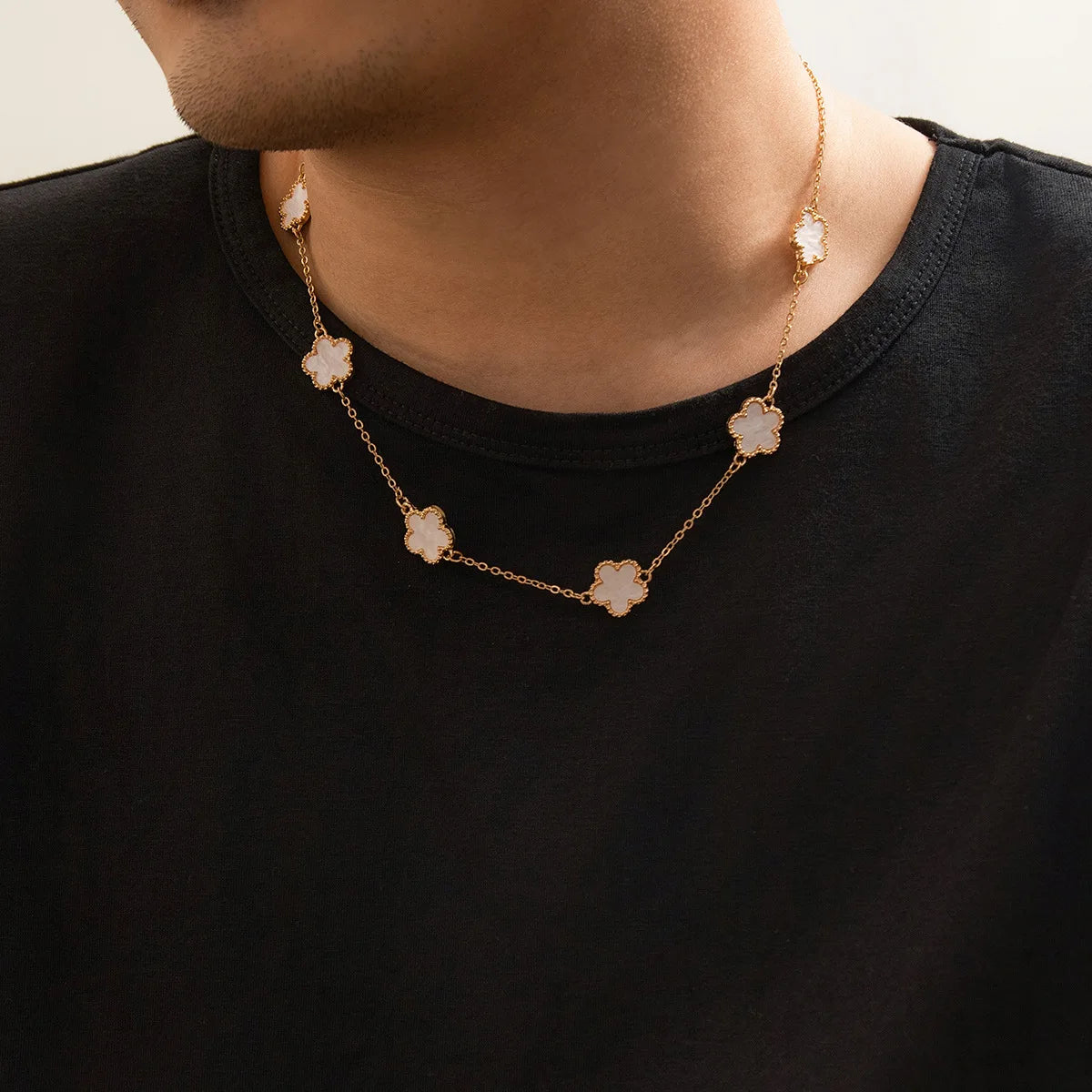Colar Masculino trevo