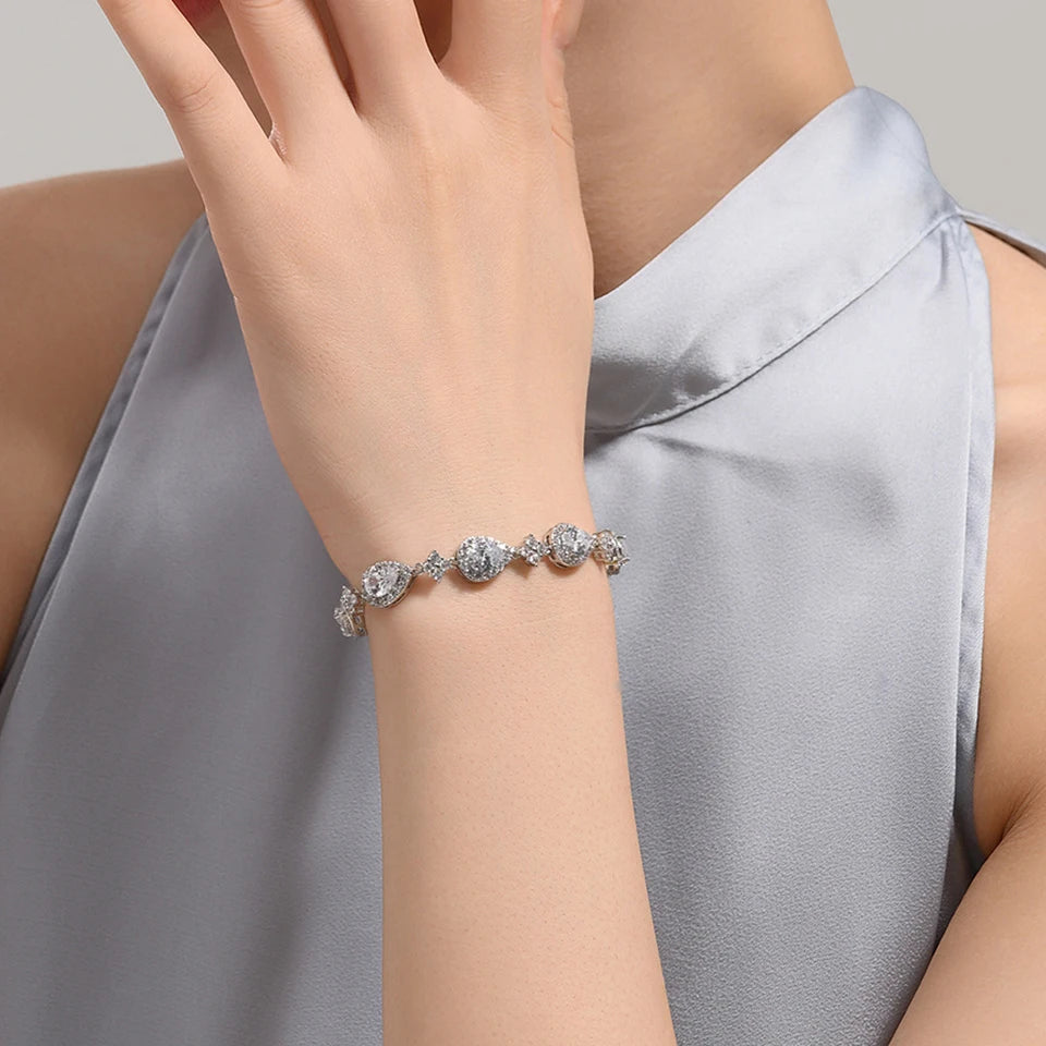 Pulseira gotas de luxo
