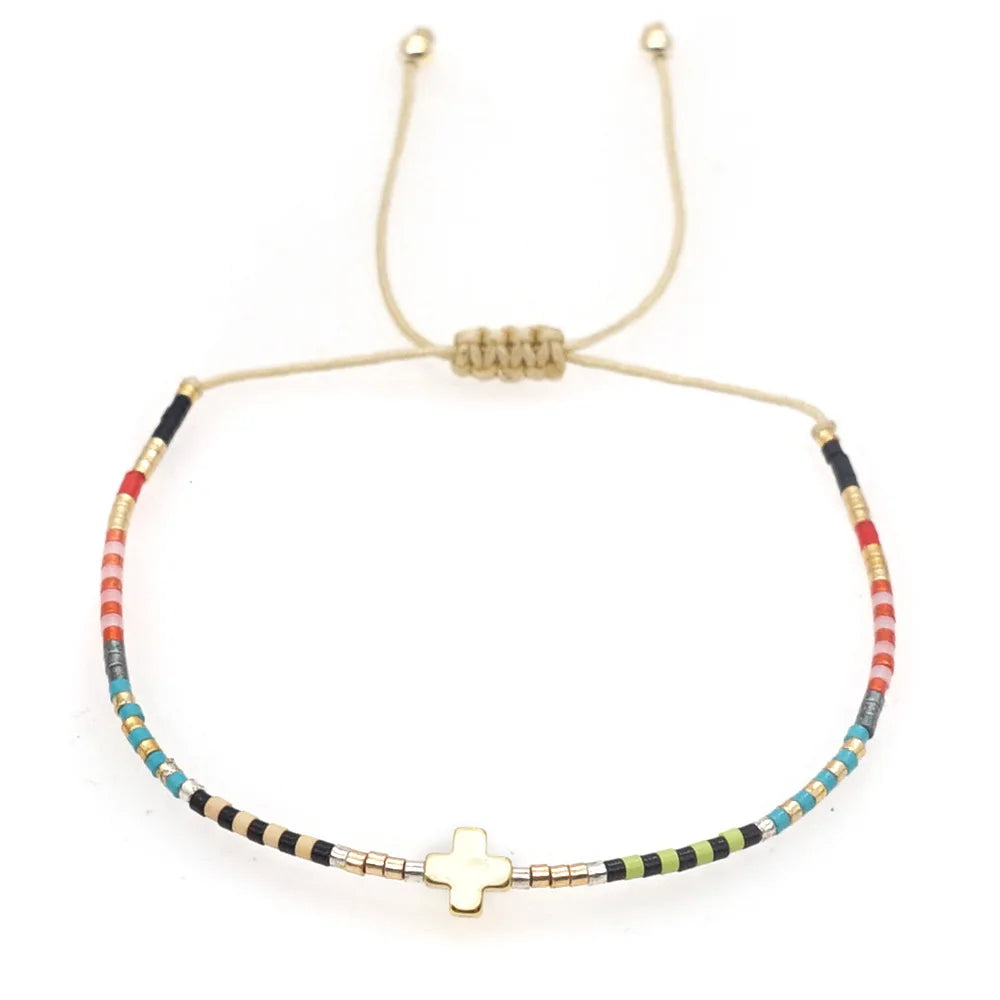 Pulseira corda miçanga