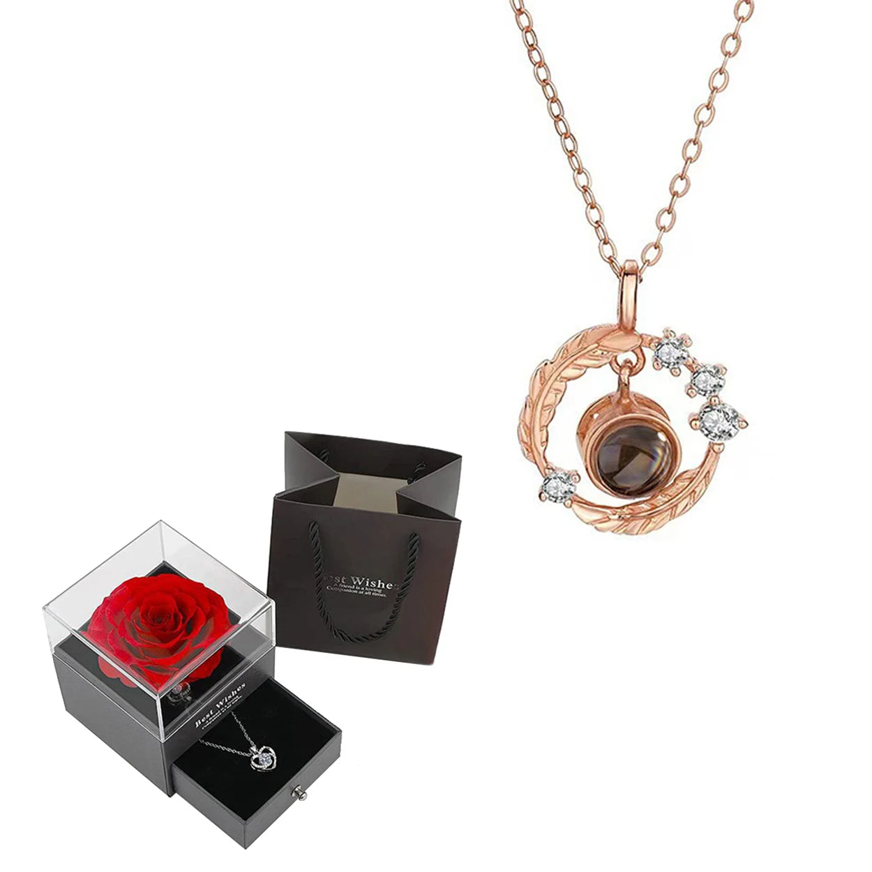 Kit colar projetor românce rosa