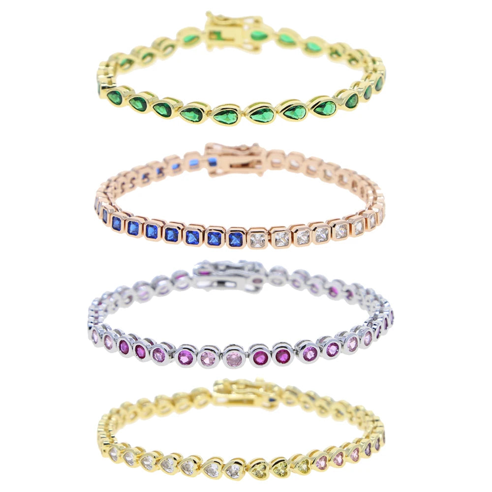 Pulseira riviera geométrica