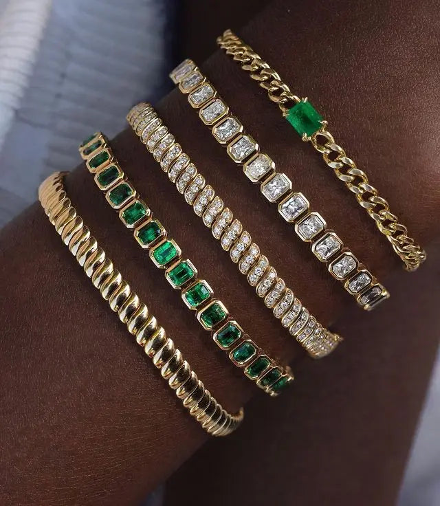 Pulseira riviera geométrica
