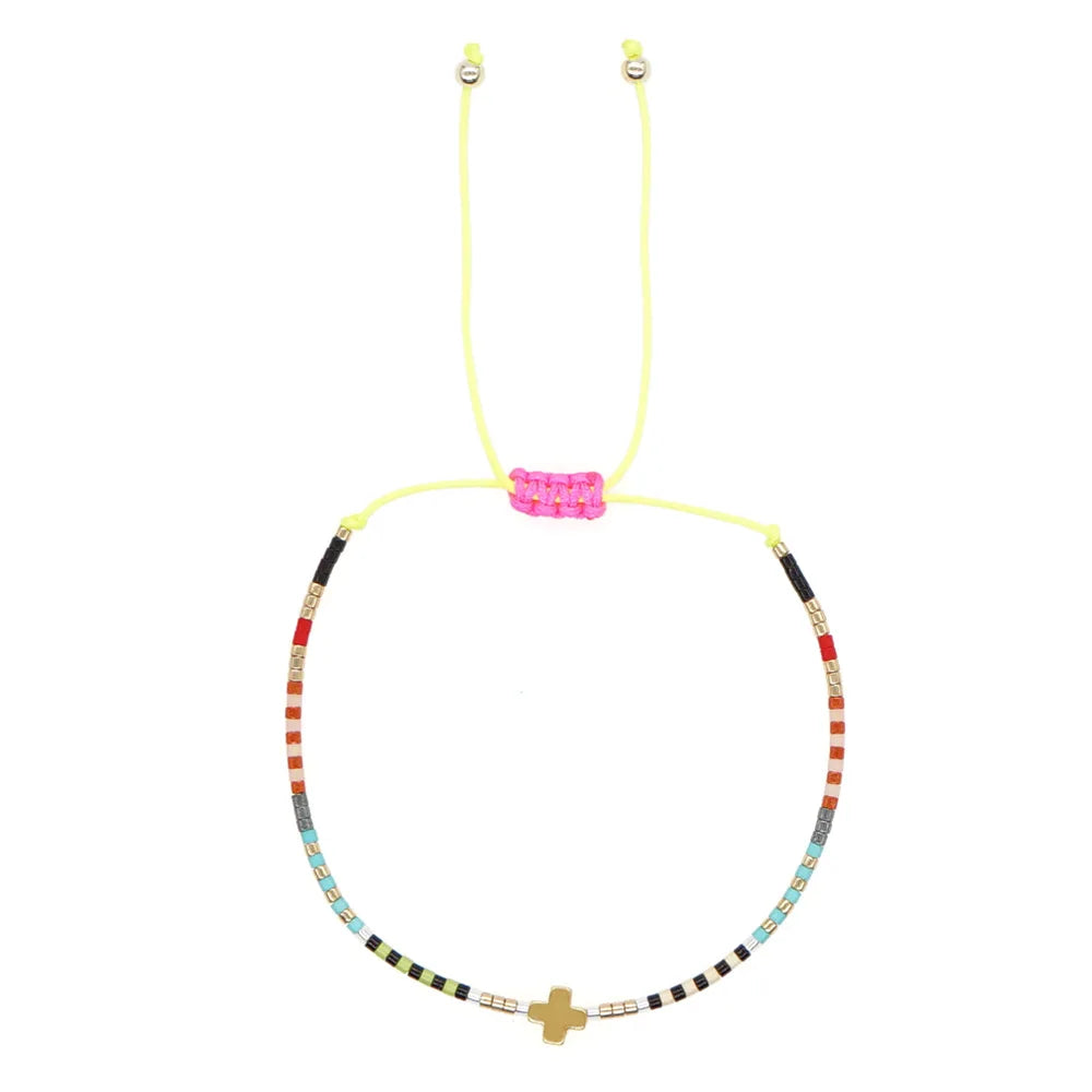 Pulseira corda miçanga