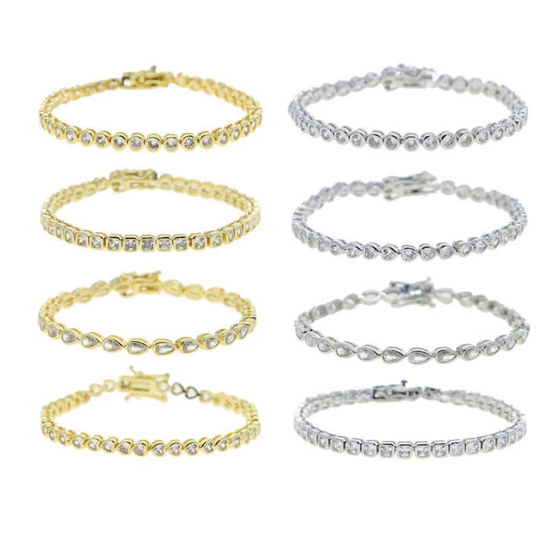 Pulseira riviera geométrica