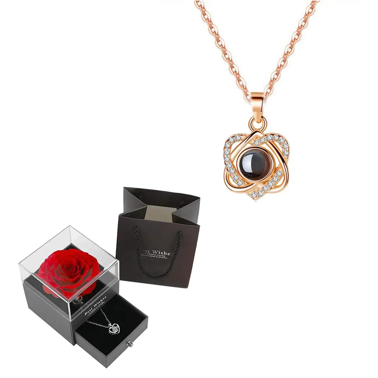 Kit colar projetor românce rosa
